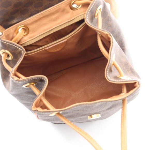 Celine Rucksack Sac Backpack Macadam Dark Brown Leather main image 5